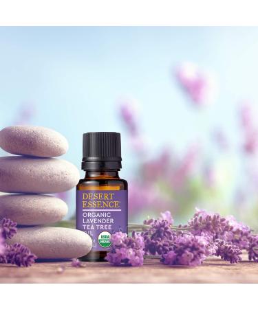 Desert Essence Organic Lavender Tea Tree Oil - 0.6 fl oz (18 ml) | Natural Skin Care - Buy Online on GoSupps.com