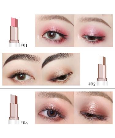 Ownest 12-Color Double-ended Eyeshadow Stick Set - Glitter, Shimmer, Waterproof Gradient Eye Makeup - 6 Pack - Buy Online on GoSupps.com