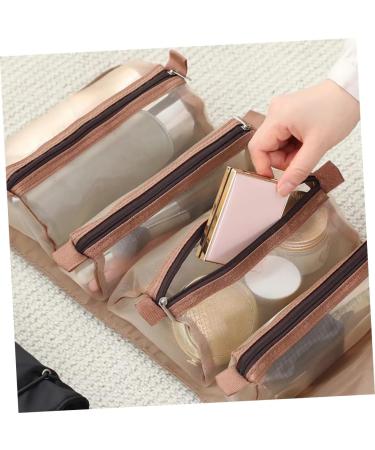 Valiclud 3-Piece Removable Medicine Organizer - Foldable Bathroom Hanging Bag for Travel | Yellow Toilet & Razor Storage 55x24x3cm - Buy Online on GoSupps.com