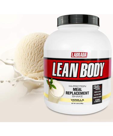 GoSupps.com - Labrada Nutrition Lean Body Hi-Protein Meal Replacement Shake Vanilla 4.63 lbs (2100 g) - Buy Online on GoSupps.com