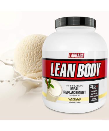 Labrada Nutrition Lean Body Hi-Protein Meal Replacement Shake Vanilla 4.63 lbs (2100 g)