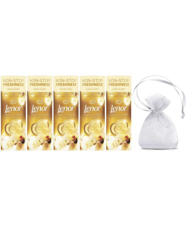 Lenor Laundry Perfume in-Wash Scent Booster Beads 176gr Gold Orchid Scent 5Pk + Our Gift for You: Organza Small Bag - Buy Online on GoSupps.com