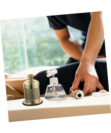 Lurrose Moxibustion Box - Moxa Burner for Household Use | Air Purified Moxa Sticks Holder | Heal with Copper & Golden Rod Holder (8x5.7cm) - Buy Online on GoSupps.com