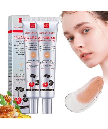 WJREGG Luminae CC Cream, Korean Color Changing CC Cream, Multi-Purpose Makeup Base, Long-Lasting Moisturizing Concealer for Face, Centella Asiatica Color Correcting CC Cream