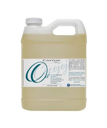 Castor Oil 100% Pure Refined Non-GMO Cold Pressed Bulk Carrier Oil 32 oz - Salon Quality for Hair Skin Nails Body - Premium Grade - Buy Online on GoSupps.com