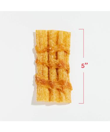 DreamBone Chicken Wrapped Wavy Peanut Butter Chips 5ct 75g - Buy Online on GoSupps.com