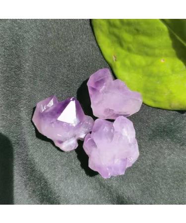 Specimen Healed Natural Amethyst Raw Quartz Small Cluster Reiki Stone Crystal Point Specimen Home Decor Raw Crystals As a Gift (Color : 1pc Weight 3-8g Size : 200g) 200g 1pc Weight 3-8g