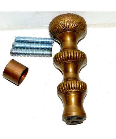 Nautical Gift Decor Antique Victorian Carved Brown Handle Gentleman's Walking Stick Cane.7