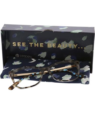 Peepers Women's Blue Light Glasses - Beauty Gray Tortoise 53mm - Buy Online on GoSupps.com
