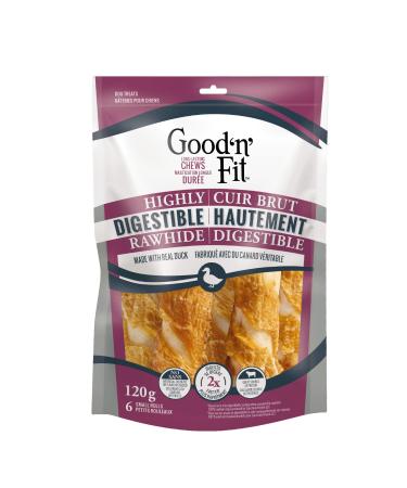Good'n'Fit Rolls Duck Small 6ct 120 g (Pack of 1) Duck Roll