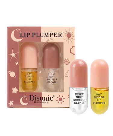 Eastuy Set of 5 lip enhancers for day and night use plumping oil to hydrate and reduce fine lines improve mattifying effect (day and night)