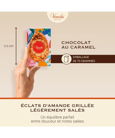 Venchi - uf Mignon au Chocolat au Caramel et Amandes Sal es 70 Gr avec clats d'Amandes Torr fi es Sans Gluten Collection de P ques Venchi Id e Cadeau - Buy Online on GoSupps.com