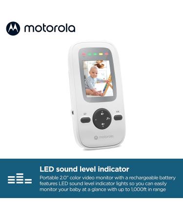 Motorola Nursery VM481 Video Baby Monitor with Portable Parent Unit - Infrared Night Vision, Digital Zoom, High Sensitivity Microphone - Silver (VM 481) - Buy Online on GoSupps.com
