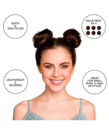 Styla Hair Donut Maker for Kids - Easy Ballet Bun & Sock Bun Kit (6pc Brown) - Buy Online on GoSupps.com