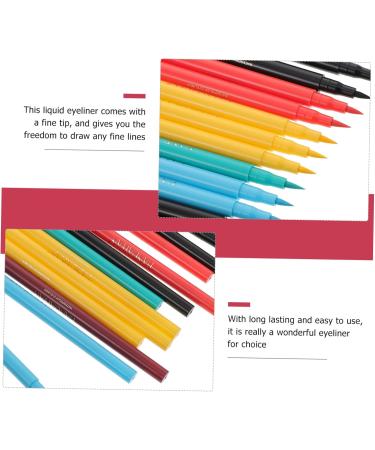 VINTORKY 12pcs Liquid Eyeliner Matte Colored Eyeliner Eye Beauty Pencil Eyeliner Liquid Pen Eyeliner Pencil - Buy Online on GoSupps.com