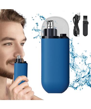Portable Nose Hair Trimmer Portable Nose Hair Trimmer for Men Women USB Rechargeable Portable Nose Hair Trimmer Portable Nose Hair Trimmer Painless & Precision Electric Nose Shaver (Blue)