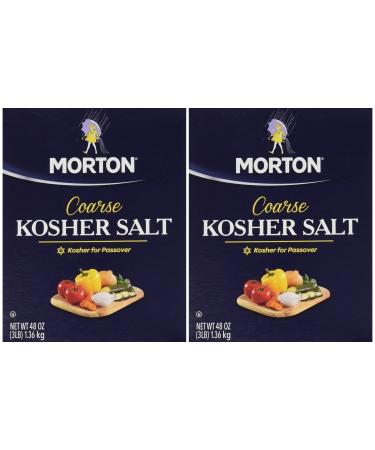 Morton Salt Kosher Salt, 3 lbs, Pack of 2