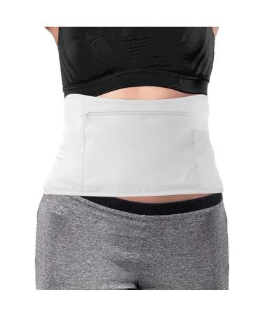 Castor Oil Wrap for Waist Reusable Castor Oil Pack with Adjustable Elastic Band Castor Oil Packs for Liver D-etox Castor Oil Abdomen Pack Anti Oil Leak Castor Oil Pack for Women Men White