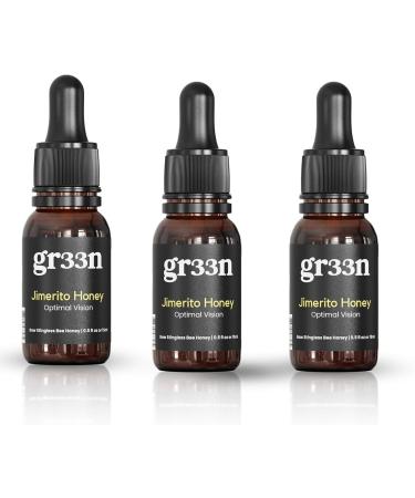 Gr33n Jimerito Honey for Eye, Gr33n Jimerito Honey Eye Drops, Stingless Bee Honey Eye Drops, Relieves Eye Fatigue and Dryness (3pcs)