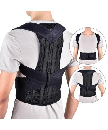 Back Brace Posture Corrector for Men & Women | Adjustable Lumbar Support XL (37-42) - Pain Relief & Improved Posture - Buy Online on GoSupps.com
