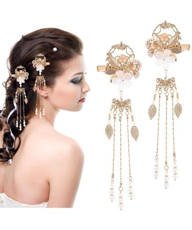 Lurrose Chinese Hair Clip | Japanese Hair Pins Hanfu Accessory for Oiran Geisha Antiquity - Buy Online on GoSupps.com