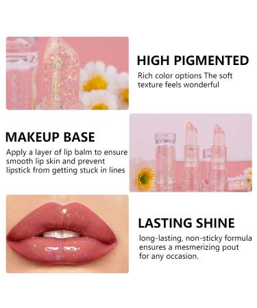 Glitter Confetti Lip Balm Set - Color Changing Moisturizing Lipstick & Tinted Balm - Hydrating & Plumping 3PCS - Buy Online on GoSupps.com