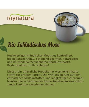 Jeske Sports Supplies Mynatura Organic dried Icelandic moss tea I Island moss I Irish Moss I Cetraria islandica I Vegan I Natural product I In bag 250g - Buy Online on GoSupps.com
