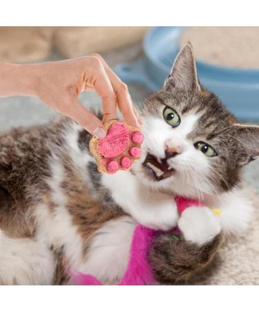 Kitten Treats - Cat Treats for Indoor Cats - Natural Healthy Cat Snacks Treats | Cat Paw Biscuits Cat Treat | Dry Cat Treats Kitten Treats | Kitten Treats Paw Shape Cat Food Treats | Treats for Cat Pink - Buy Online on GoSupps.com