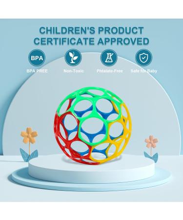 Guoyou BPA-Free Baby Grief Ball - Sensory Toy for 3-12 Months Perfect Baby Teething Ring for Boys & Girls - Buy Online on GoSupps.com