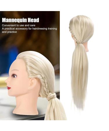 Professional Manure Puppet Head for Hairstyling Training | Hairdressing Practice Head with Smooth Long Hair (Beige) - Ideal for Braiding & Cosmetology - Buy Online on GoSupps.com