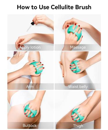 HEETA Hair Scalp Massager and Anti Cellulite Massager - Silicone Scrubber for Hair Growth and Skin Care in Pink & Green - Buy Online on GoSupps.com