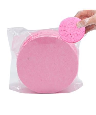 Face Cleaning Sponge - Wood Pulp Cotton Face Cleansing Sponge - Cleansing Pads Cosmetic Spa Sponges Cellulose Facial Sponges for Personal Spa 50 Tablets