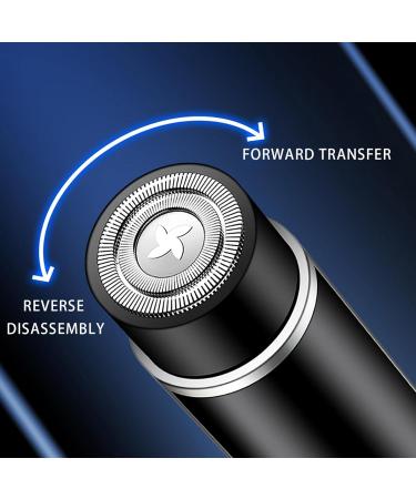Mini Electric Razor for Men | Portable USB Rechargeable Waterproof Shaver | Compact Beard Trimmer for Home & Travel - Gold - Buy Online on GoSupps.com