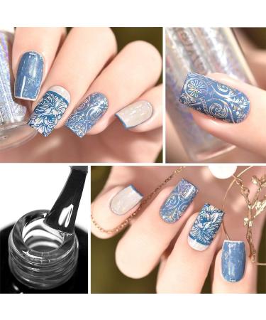 KADS Professional Galaxy Star Nail Art Glue for Foil Sticker Nail Transfer Tips Decorations Adhesive Clear 9.5ml - Buy Online on GoSupps.com