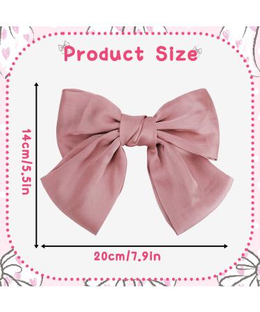 Shop Pink Bow Hair Clips for Women & Girls | French Large Hair Bows - International Shipping - Buy Online on GoSupps.com