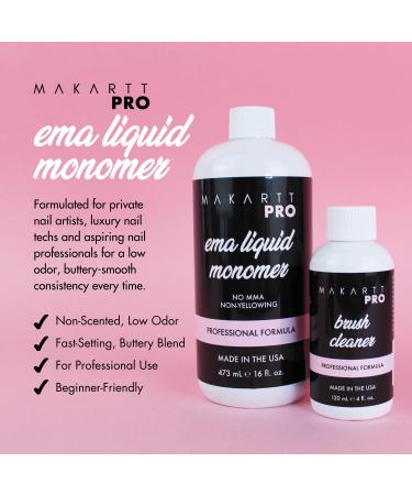 Buy Professional Grade EMA Liquid Monomer - Low Odor Non-Yellowing 16 Fl Oz | International Shipping Available - Buy Online on GoSupps.com
