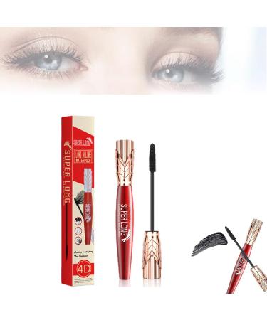 Yanqina Super Long Mascara Yanquina 4d Silk Fiber Lash Mascara Mascara De Pesta as Waterproof and Sweat Proof Mascara (1pcs)