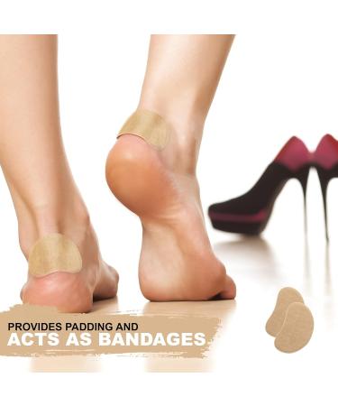 Adhesive Moleskin for Feet - 50 Precut Blister Bandages for Callus, Heel, Corns Prevention - Metatarsal & Kidney Pads - 1 Pack - Buy Online on GoSupps.com