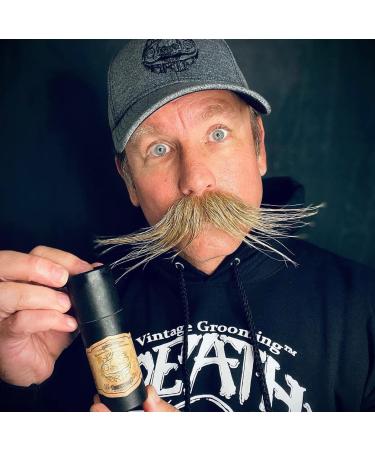 Vintage Grooming Co. Death Grip Extra Strong Hold Mustache Wax Set with Comb and Remover Oil - Buy Online on GoSupps.com