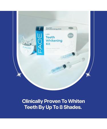 Face London 2 Pack Teeth Whitening Kit with LED Light and Up to 8 Shades of Stain Remover for Sensitive Teeth - Teeth Whitener - LED Teeth Whitening Kit - Gel - Buy Online on GoSupps.com