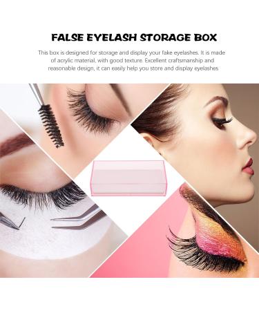 Sewroro Bo te de Rangement Acrylique pour Faux Cils Translucide Rose Organisateur de Cils tui Cosm tique Protection Maquillage Voyage - Buy Online on GoSupps.com