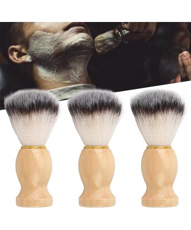 Moum Routes Beard Brush Set - Wooden Handle Shaving Brush & Daily Cleaning Tools for Men - Soft Hair & Rich Foam - 3 Pieces - Buy Online on GoSupps.com
