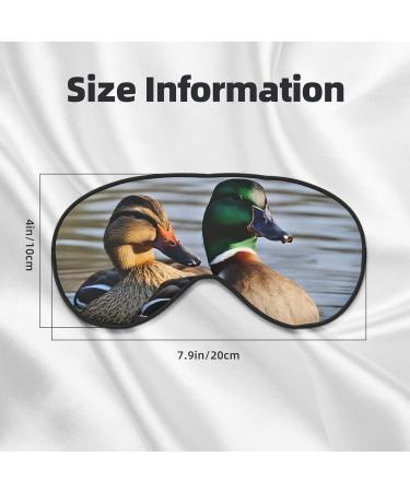 Buy Reusable Sleep Mask Eye for Men & Women | Soft Blackout Eye Masks for Better Sleep & Travel - Mallard Duck Design - Buy Online on GoSupps.com