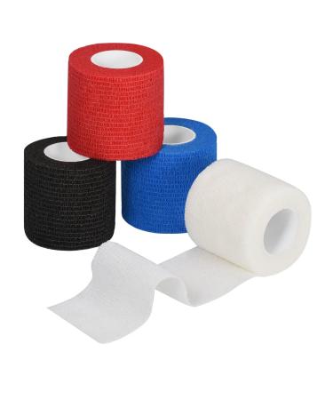 Seadesky self -adhesive bandage self -adhering bandage dog vet wrap pet cohesive bandage adhesive bandage self -adhesive associations for stretch athletes wrist 4 roles mix - Buy Online on GoSupps.com