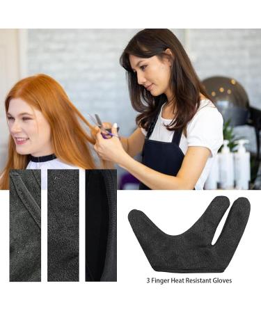 Shakven Heat Protection Gloves for Hair Styling - 3 Finger Heat Protector Heat Resistant Gloves | Reusable Professional Right Hand - Buy Online on GoSupps.com