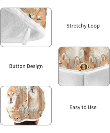 Small Yellow Dog Hair Towel 2 Pack - Super Absorbent Quick Dry Hair Turbans for Women & Girls - Ideal Pet Drying Solution - Buy Online on GoSupps.com