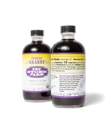 Fat Stone Farm Purple Granny Organic Elderberry Fire Cider 2x 9.3 fl. oz - New Arrival - Buy Online on GoSupps.com