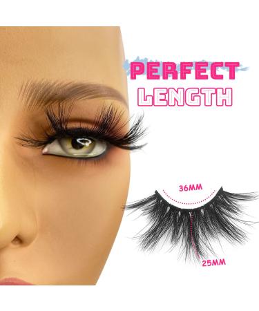 SWINGINGHAIR 3 Pairs 25mm Long 3D Mink Lashes | Dramatic and Soft Wispy False Eyelashes for Makeup and Cosplay - Buy Online on GoSupps.com