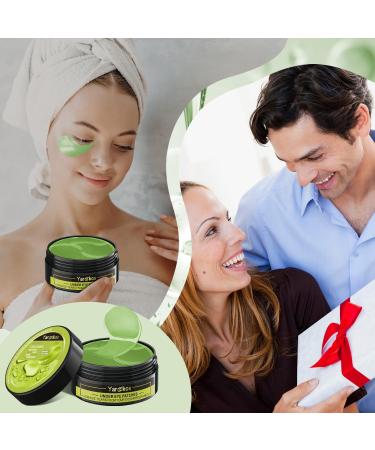 Green Gold Collagen Under Eye Mask (60 Pcs) - Hydrating Gel Pads for Dark Circles, Puffiness & Wrinkles - 30 Pairs Under Eye Patches for Men & Women - Beauty Skin Care Treatment - Buy Online on GoSupps.com