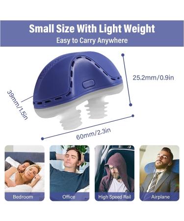Adjustable Electric Snoring Stopper - Reusable Nasal Dilator for Deep Sleep - White (60 x 25.2 x 39mm) - Buy Online on GoSupps.com